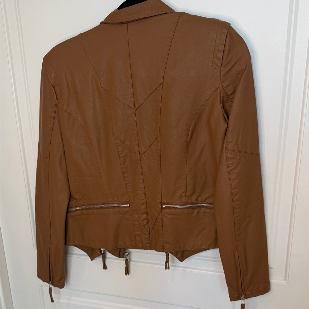 Blank NYC Tan Leather Jacket - Picture 2 of 2